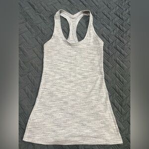 Lululemon Athletica Gray Fitted Tank Top